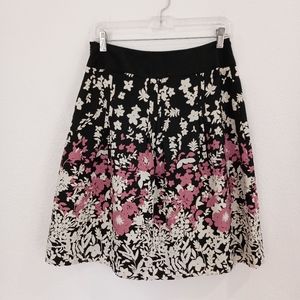 Ann Taylor Floral A-line Skirt